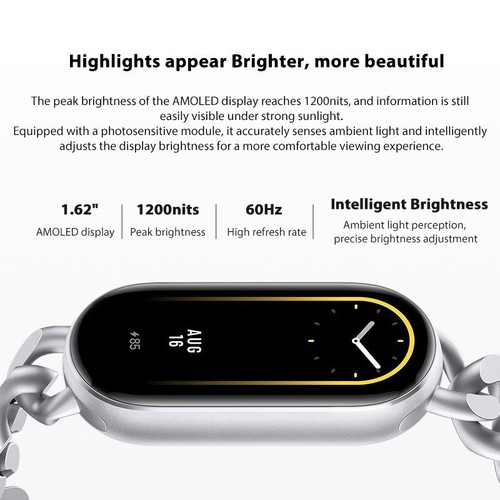 Xiaomi Mi Smart Band 9 Smart Watch 1.62" AMOLED Display Global Version Black New - 第 11/11 張圖片