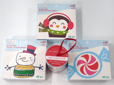 Christmas Sticker Roll 304 Pc Planner Scrapbook Present Bow Crafts Kids