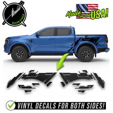 Bed-side Decal Vinyl Stripe Kit Fits- 2019-2022 2023 2024 Ford Ranger Raptor Fx4