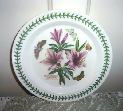 PORTMEIRION Botanic Garden 10.5'' Rhododendron Lily Flowered Azalea Dinner Plate