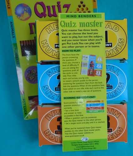 Mind Benders Quiz Master Frage & Antwort Puzzle Spiel, Alter 9+, © 2001 Big Fish - Bild 2 von 6