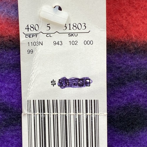 New Tag Vintage Today Tonight Long Fleece Nightgown Aztec Colorful Granny Size M - Picture 13 of 16