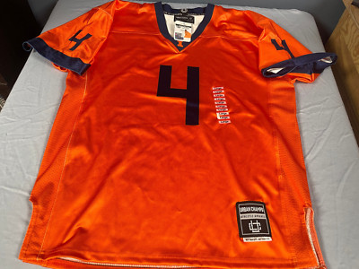 NWT Johnny Newton #4 University Of Illinois URBAN CHAMPS Football Jersey LARGE