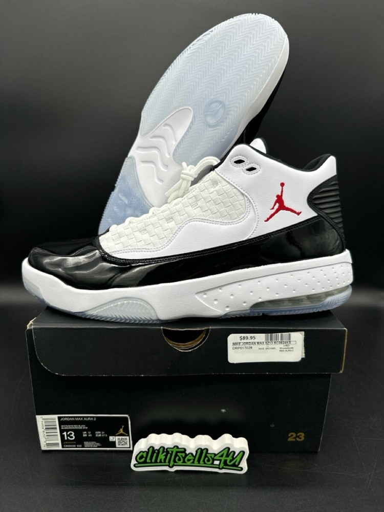 NIKE MICHAEL JORDAN MAX AURA 2 CK6636-102 SZ13 PRE-OWNED RC0624OS (DRP017028)