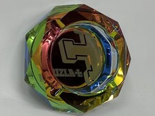 Rizla Crystal Glass Ashtray, Official Licensed Rizla Astray (Multi Rainbow)