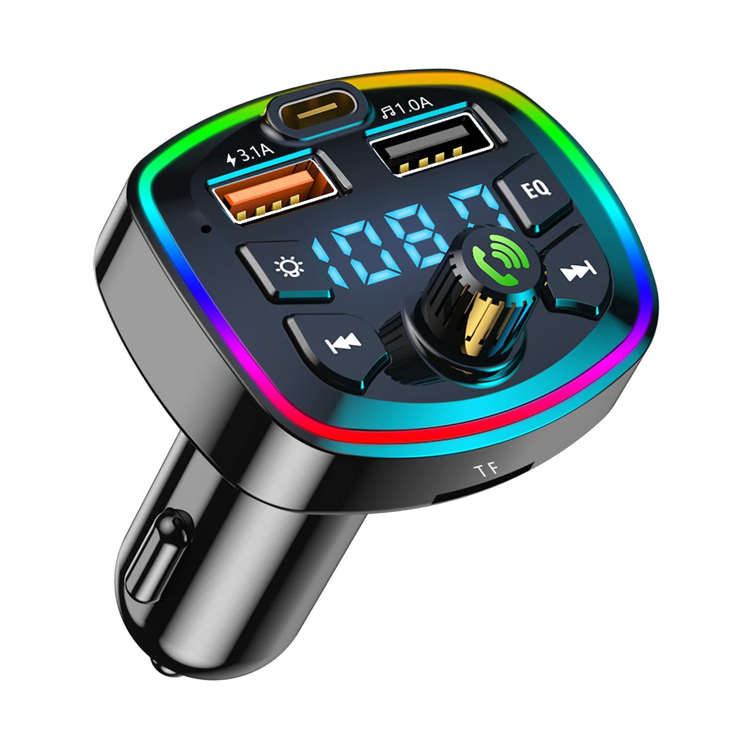 accessori auto aux bluetooth auto Trasmettitore FM,gadget auto vivavoce bluetoot