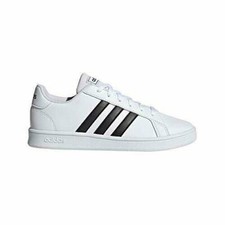 adidas Grand Court Children's Athletic Shoe - White/Black/Pure White, Size 11  US (EF0103) for sale online | eBay