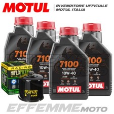 Tagliando HONDA Hornet 900 2006 2007 (4 MOTUL 7100 10W40 + Filtro Hiflo HF204RC)