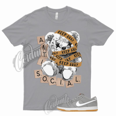 ANTI T Shirt to Match SB Dunk Low Grey Gum Wolf Light Brown Pure Platinum Toe 1
