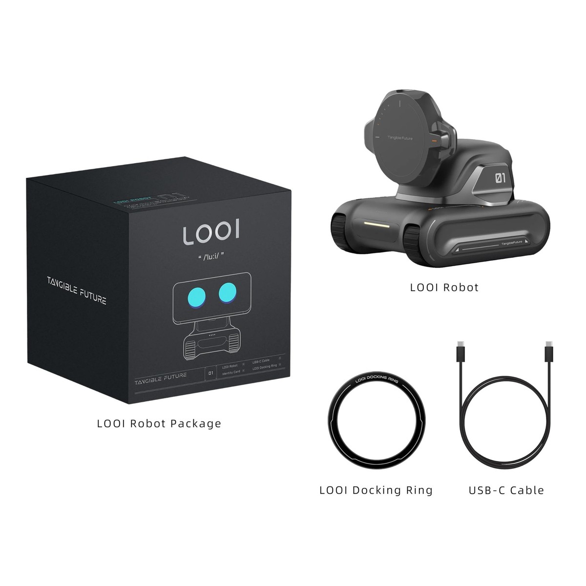 LOOI Robot-Space Black – AI Desktop Robot 4.33 inches, | eBay