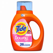 Tide Liquid Laundry Detergent with Downy, April Fresh, 37 oz, 37.00 oz