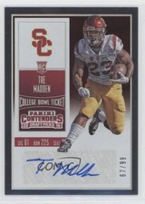 2016 Contenders Draft Picks Bowl Ticket /99 Tre Madden (Red Jersey) Auto 9s2