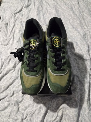 Size 11.5 - Stone Island x New Balance 574 Legacy Dark Green