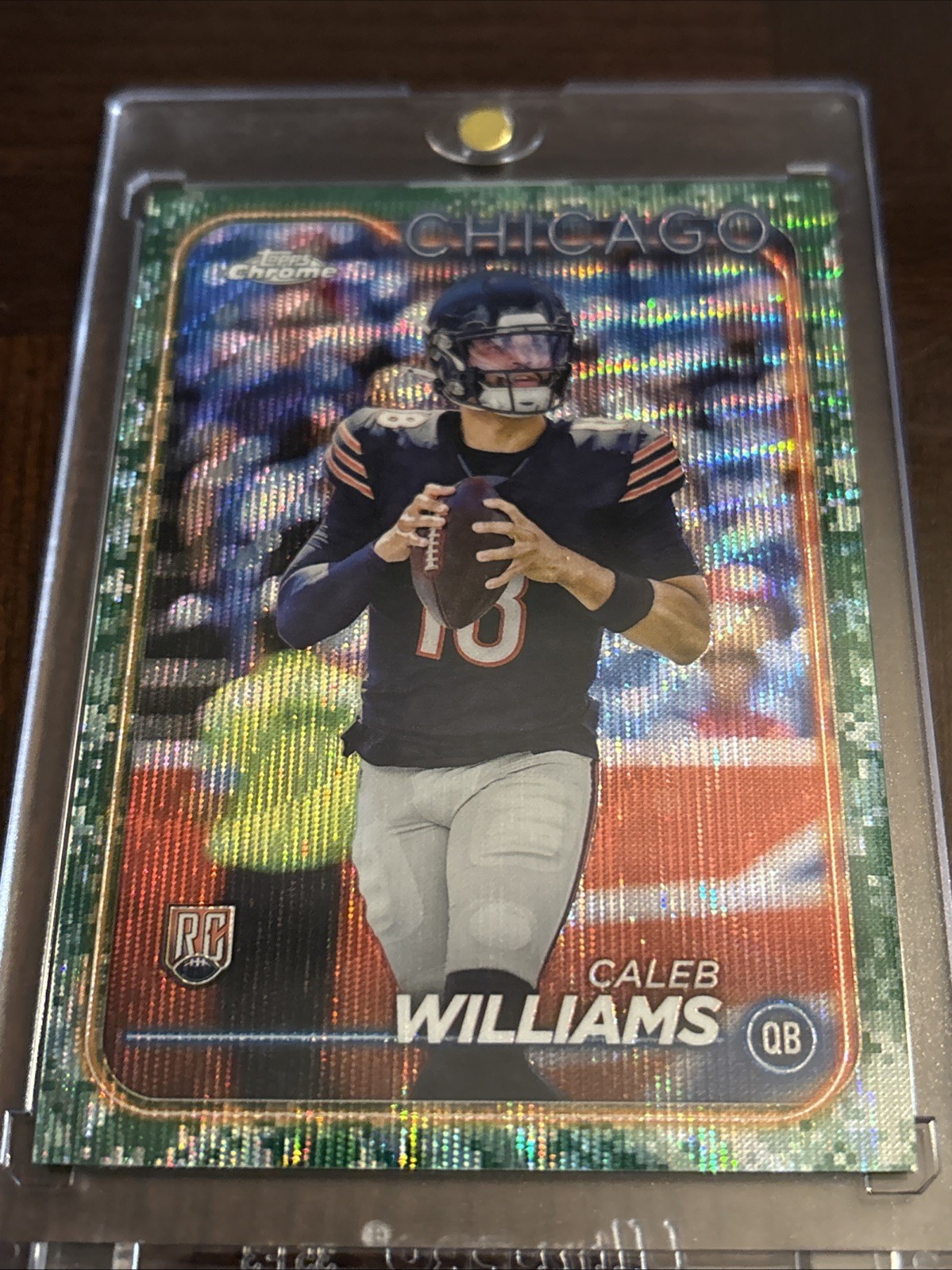 2024 Topps Chrome - Rookies Caleb Williams #202 Camo Wave Refractor (RC)