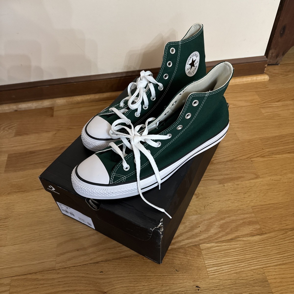 *New* Converse All Star Hi Top Midnight Clover Chuck Taylors Men's 12  Green