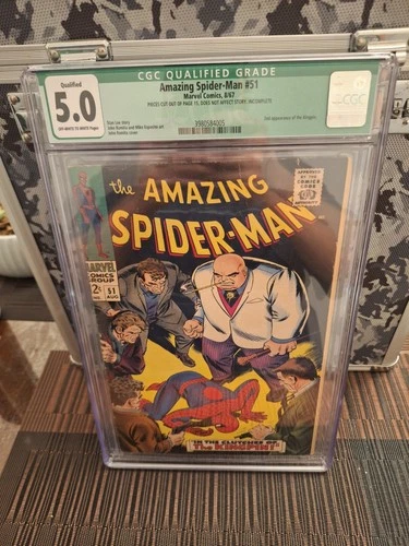 Amazing Spider-Man #51 CGC 5.0 ow/w pages - 1st Kingpin Cover / 2nd appearance