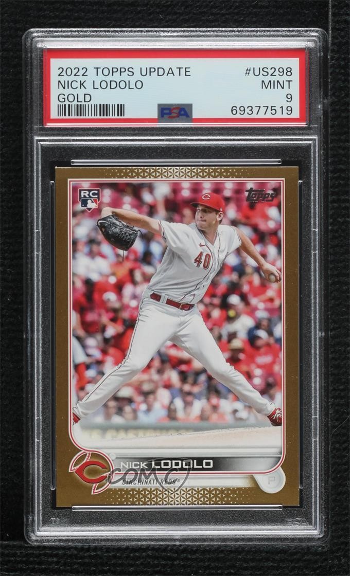 2022 Topps Update Gold 36/2022 Nick Lodolo #US298 PSA 9 MINT 08rl
