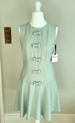 RED VALENTINO Dress Wool Blend Green IT 44 UK 12 NEW NWT UNWORN