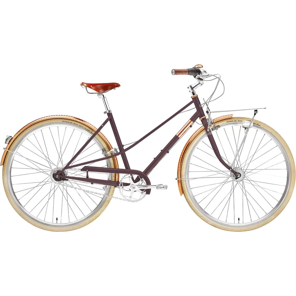 Creme Cycles - Caferacer Damen Doppio 7-Gang Dynamo - Pinot Noir - 44,5 cm - M