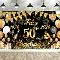 Happy Birthday Banner Zum 50. Geburtstag 1976-2026, Seutgjie Happy Birthday, Dek
