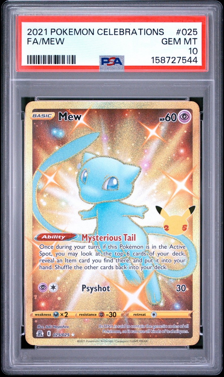2021 POKEMON CELEBRATIONS #025 FULL ART/MEW PSA 10 | eBay