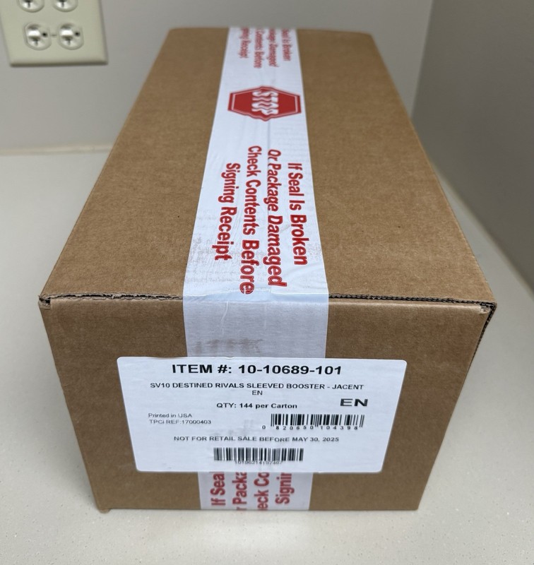 Pokémon TCG Destined Rivals SV10 Sleeved Booster Case 144 Count English 2025 MPN