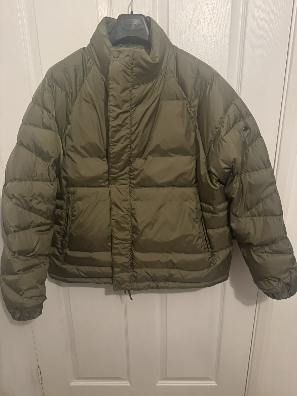 Supreme Stone Island Reversible Jacket Olive Brown Size Medium image 3