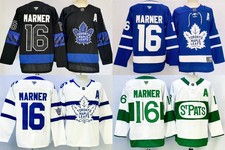 Men's Toronto Maple Leafs 16 Long Sleeve Top Stitched S-3XL