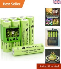 High Capacity Ni-MH AA 900mAh Rechargeable Batteries | Pre-Charged, Long-Last... 15.99 per battery