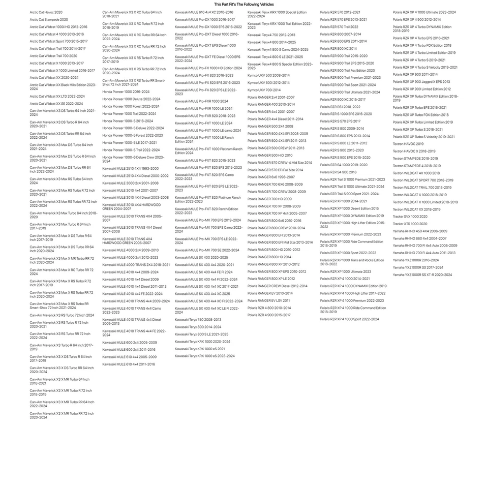 Kit de espejo retrovisor Tusk UTV con extensión para KAWASAKI MULE SX 4x4 XC 2017-2021 Foto 4 de 4