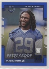 2017 Panini Donruss Rookies Press Proof Blue Malik Hooker #368 0c4