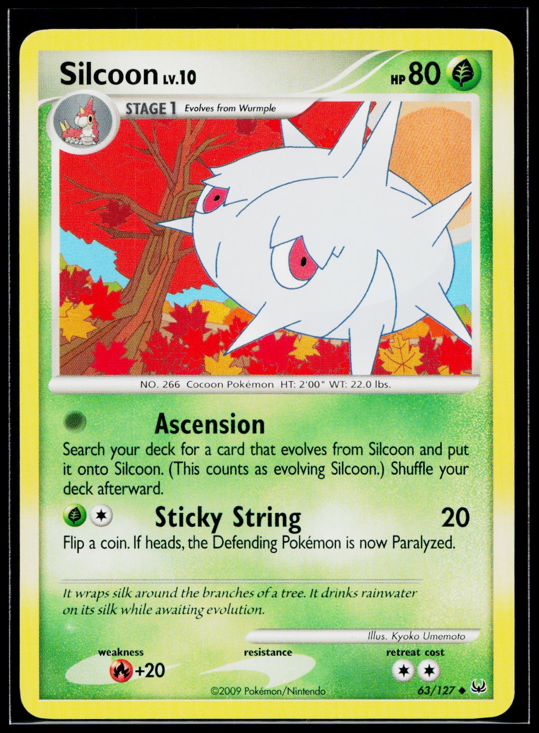 Silcoon 63/127 Pokemon TCG Platinum MP
