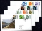 GB - 2022 Regional Barcoded Machins on 4 x First Day Cover