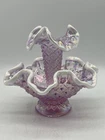 Fenton Pink Opalescent Glass Epergne