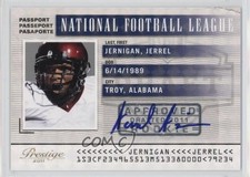 2011 Panini Prestige NFL Passport Signatures 12/25 Jerrel Jernigan #17 Auto h3a