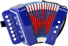 Kids Accordion 10 Buttons Keys Accordion Mini Accordian Musical Instrument Toy
