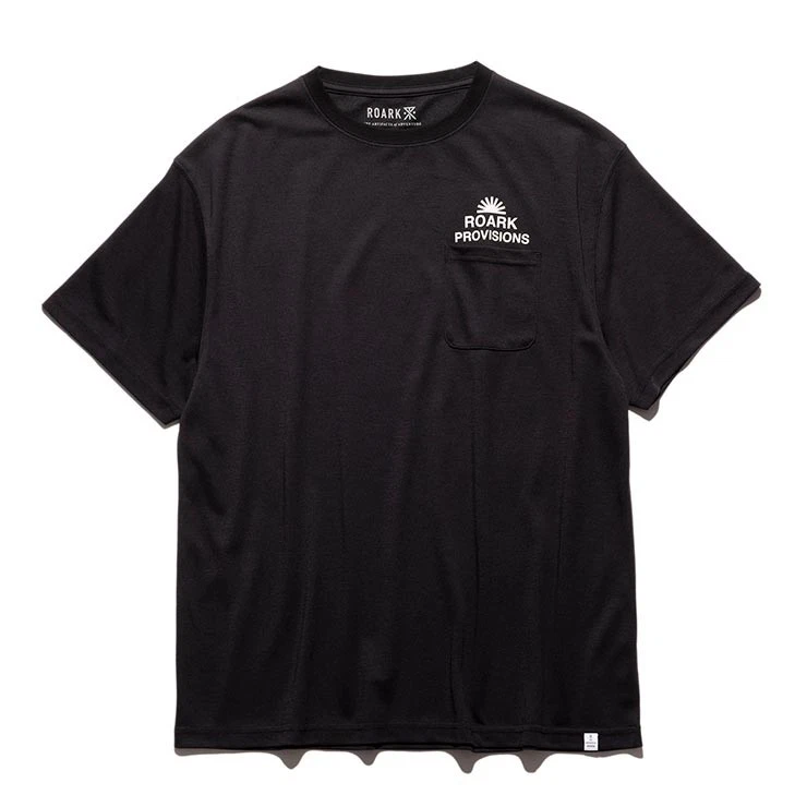 Roark Revival Provisions Dri-Release Quick-Dry T-Shirt Black RTJDR1102