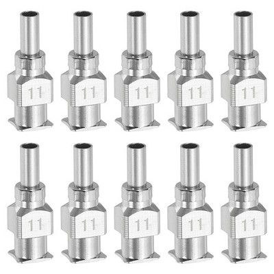 10 Pcs 11G 0.26 Inch Bent Blunt Tip Dispensing Needle for Refilling Liquid