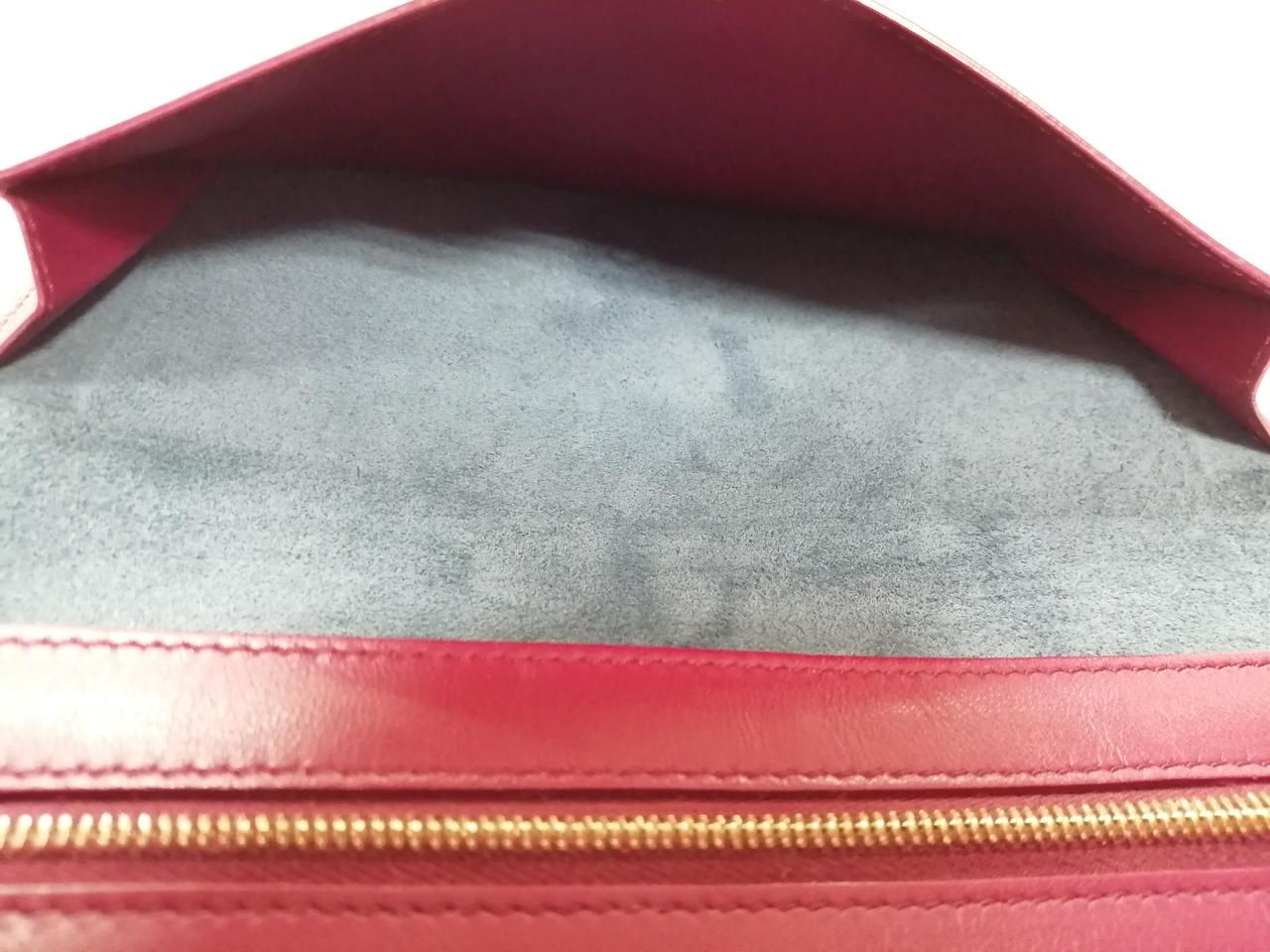 Celine Strap Large Multifunction Long Wallet Navy… - image 11