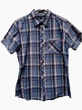 Black Slim Fit Men s Shirt Plaid Shirt Sleeves Buttons Classic