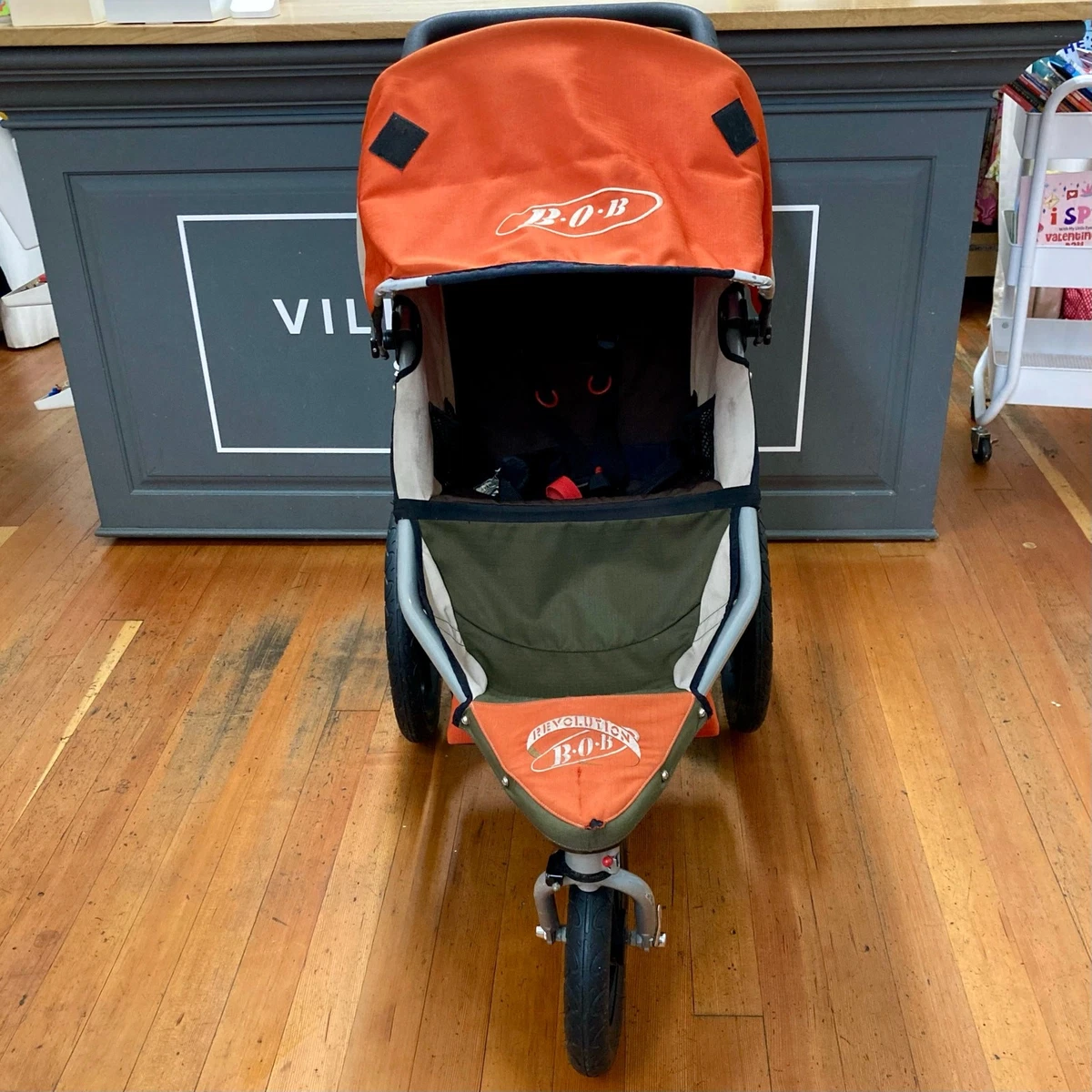 Stroller Orange Bob Double Stroller Bob Sport Utility Stroller Double Bob  Jogging Stroller Used