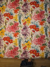 Bethany Floral Tablecloth 59 x 82 Rectangle Summer Blossom Fabric Flower Polyest