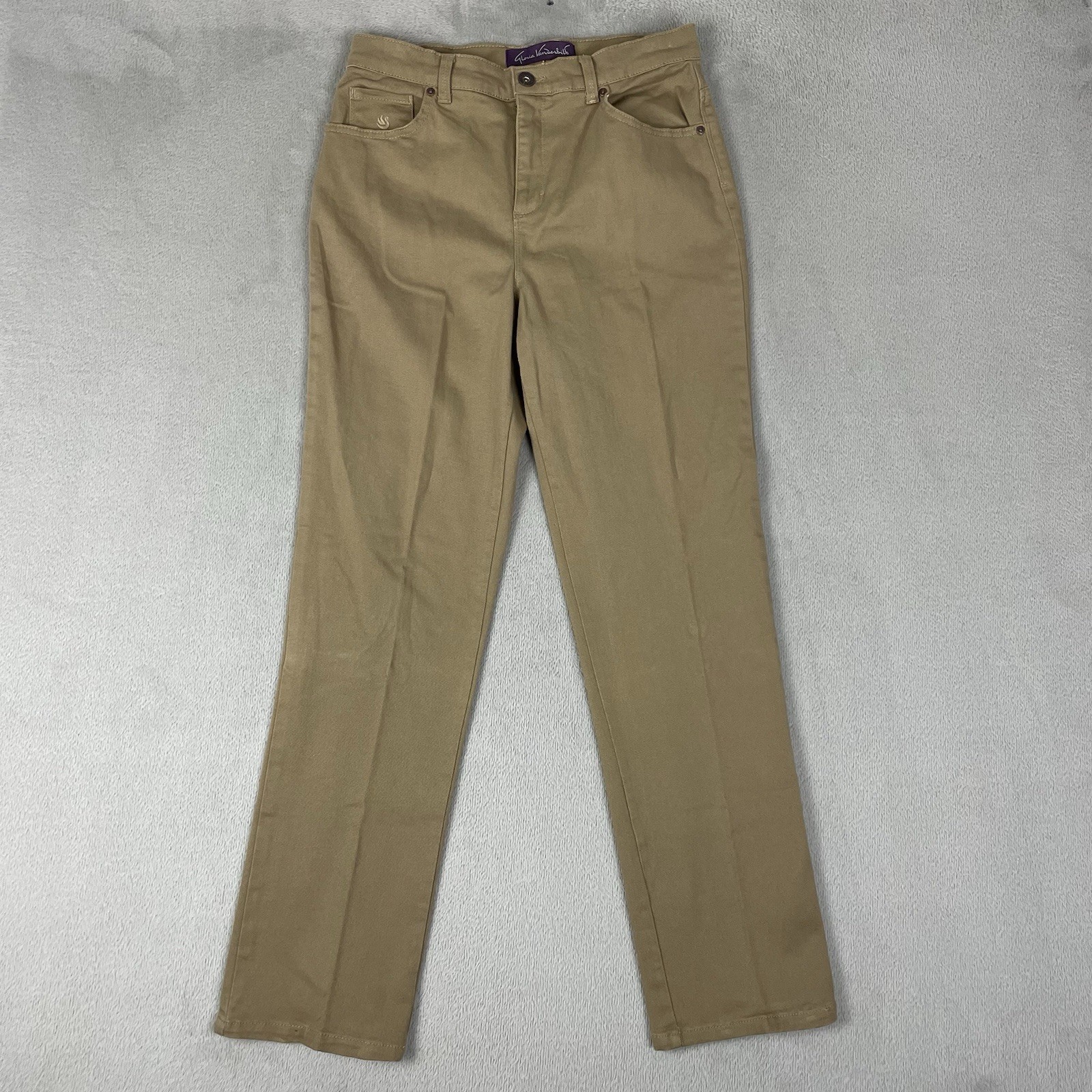 Womens 8 Brown Amanda Straight Denim Stretch