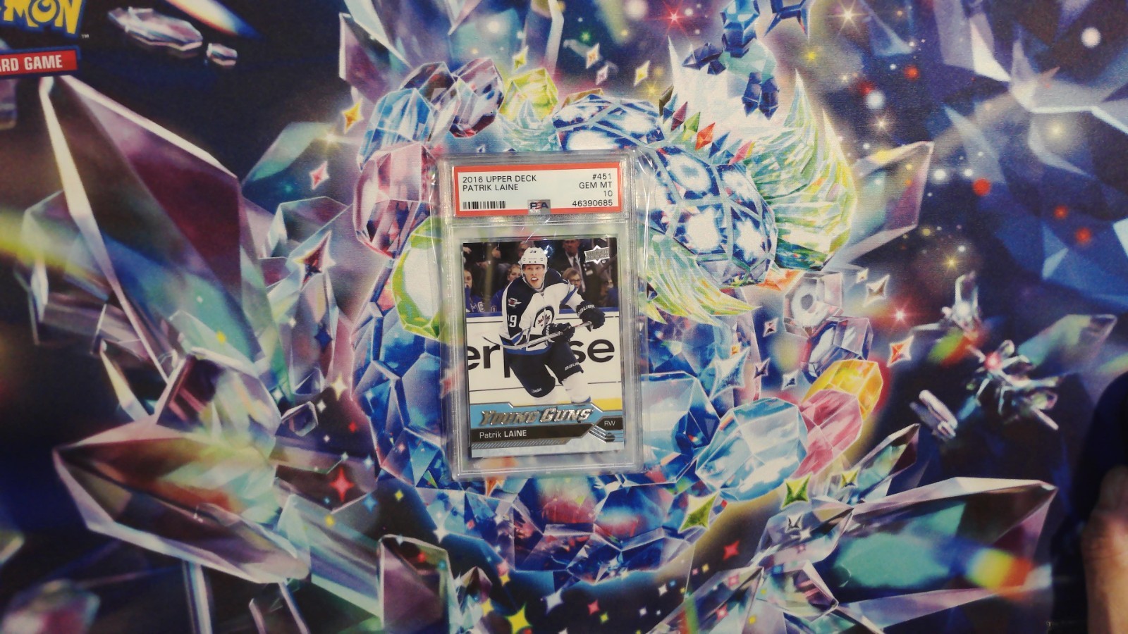 2016 UPPER DECK #451 PATRIK LAINE YOUNG GUNS RC ROOKIE PSA 10