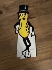 Vtg Planters Peanuts Mr. Peanut 12" Cardboard Standee Advertising Sign Display
