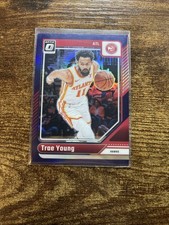 TRAE YOUNG PURPLE PRIZM 2024-25 PANINI DONRUSS OPTIC BASKETBALL