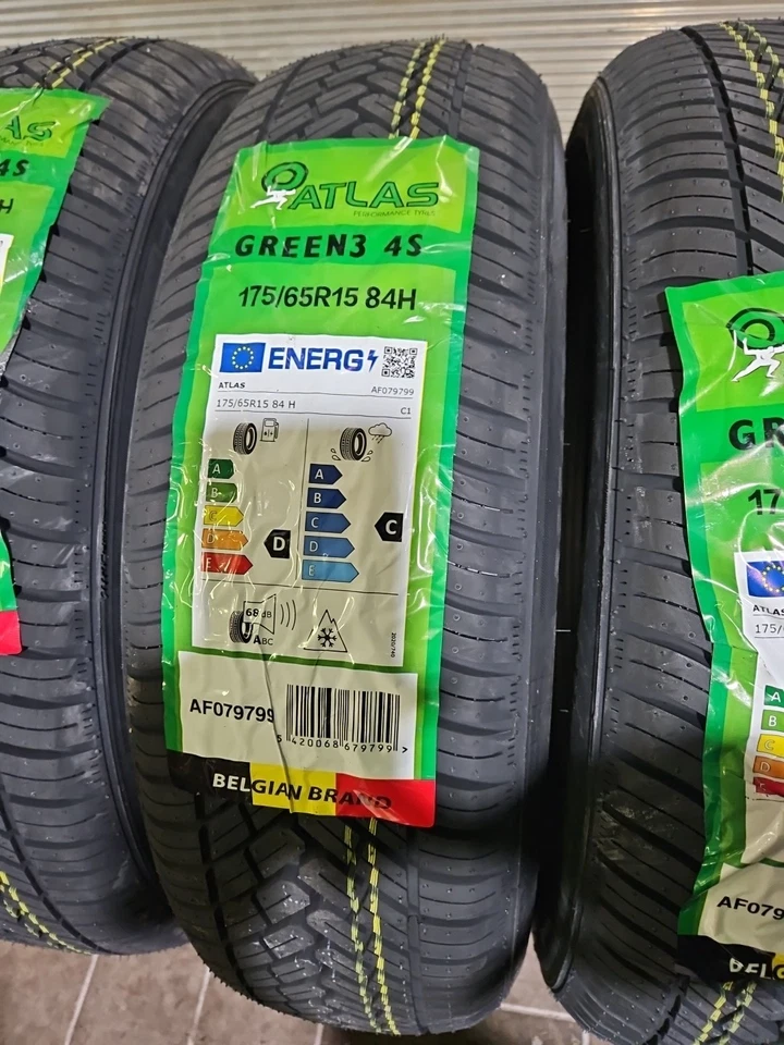 KIT COMPLETO 4 GOMME 4 STAGIONI 175/65 R15 84H ATLAS GREEN3 4S DOT 2025 - Imagen 3 de 4