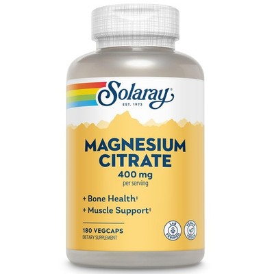 Solaray Magnesium Citrate - Pure 180 Count (Pack of 1) 