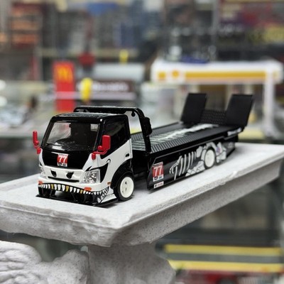 1/64 cool car 日野 H300 フラットベッド 積載車 ファルケン Coolcar 1:64 H300 77# Flatbed Transport Trailer Simulated Alloy