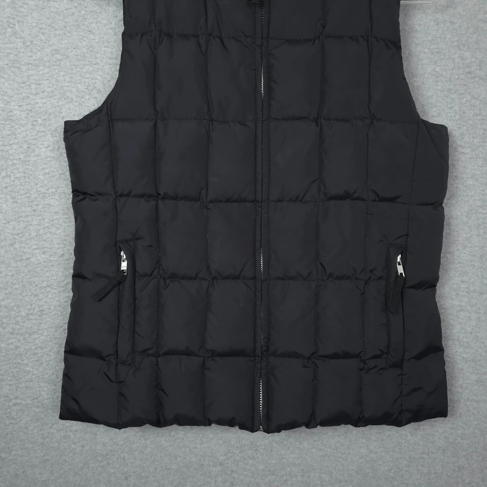 Vintage Gap Vest Womens Medium Black Down Puffer Quilted Y2K 2000s Outdoor Fall - Image 3 of 4